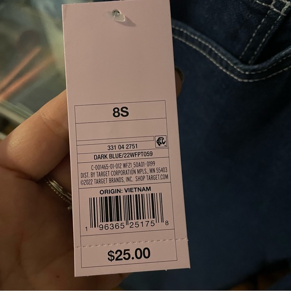 Super-High Rise Contrast Stitch Straight Jeans - Wild Fable - Picture 7 of 7